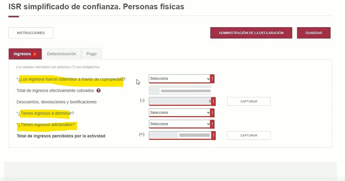 ISR Personas F&iacute;sicas